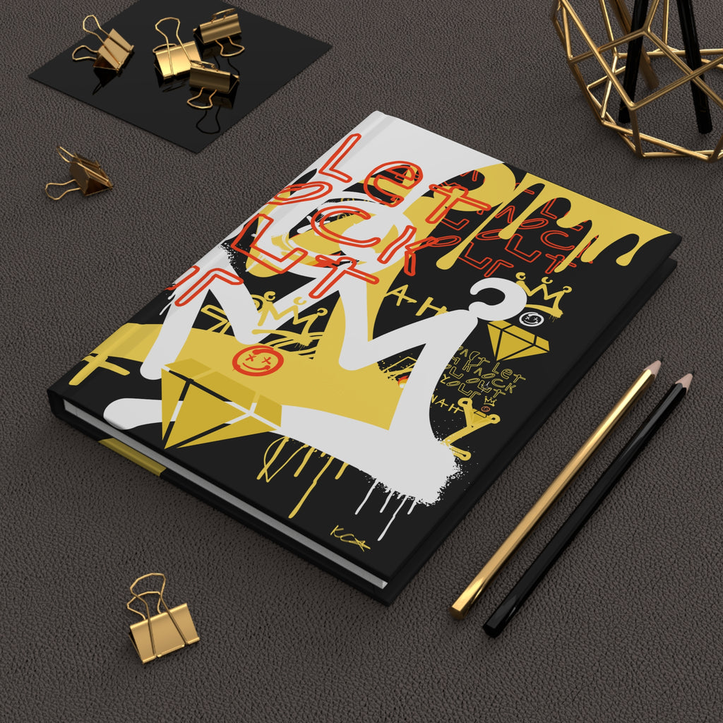 Graffiti Crown Keepers Hardcover Journal — Bold Urban Street Art Notebook