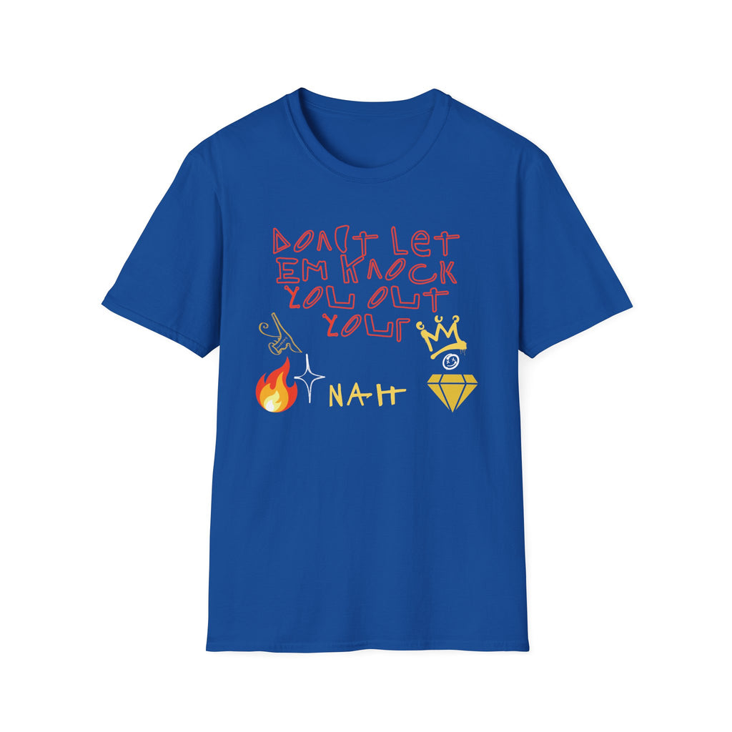 T-Shirt — 'Don't Let 'Em Knock You Out your Crown' Handwritten Graphic Tee "Crown Keepers"