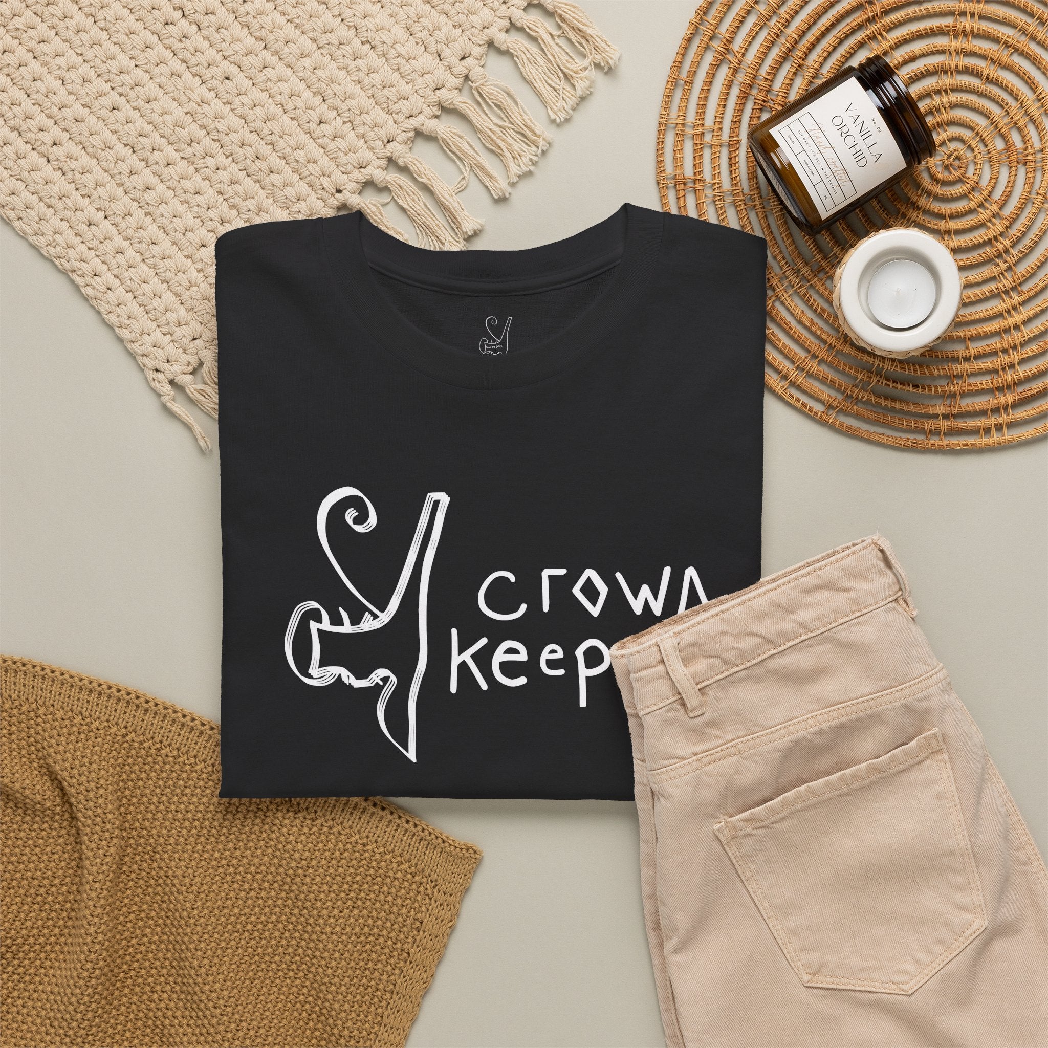 Crown Keepers 'We Keep the Crown' Classic Tee Shirt  — Plain Cotton T-Shirt