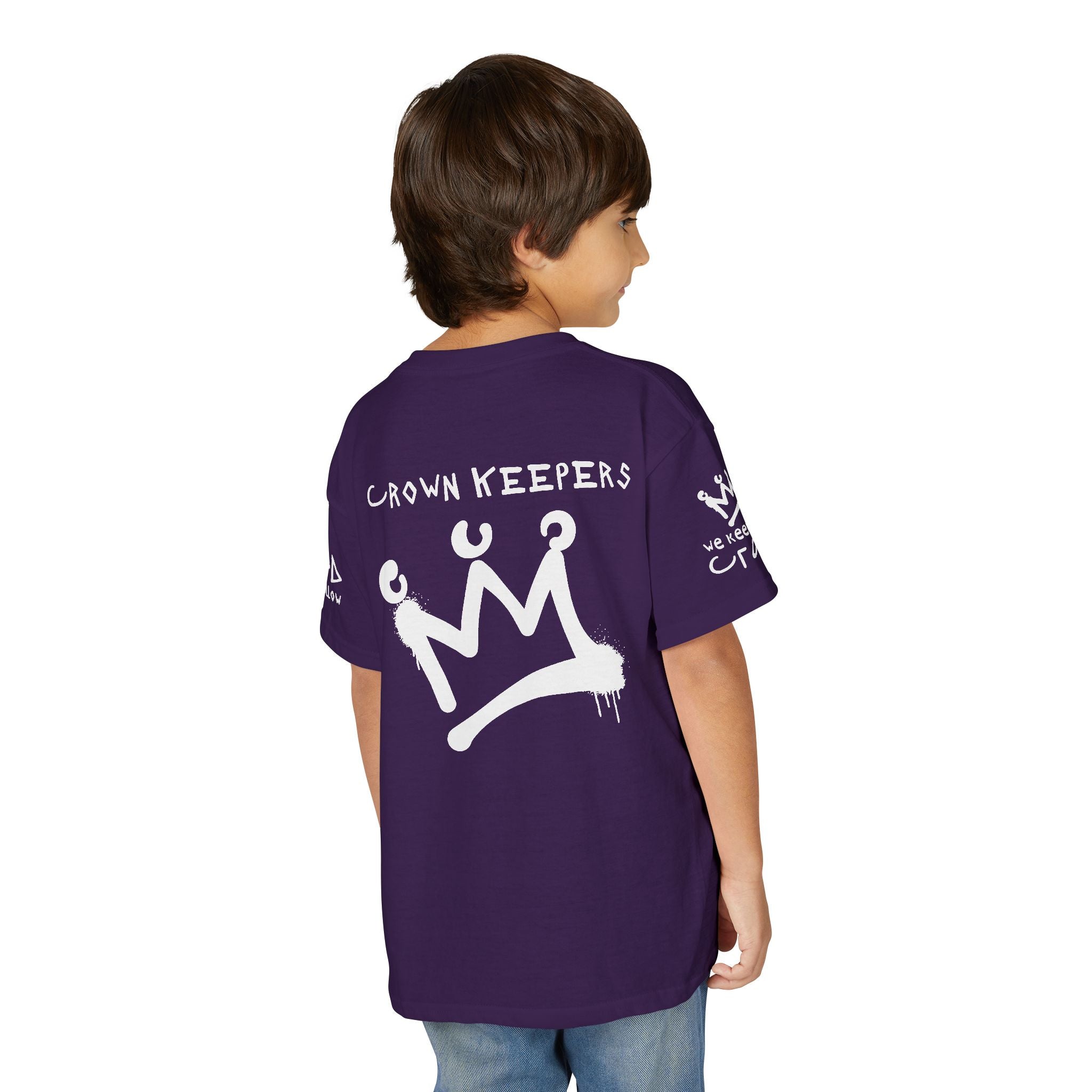 Youth 'Crown Keepers' Graphic T‑Shirt — "We Keep the Crown" Street Art Crown Design