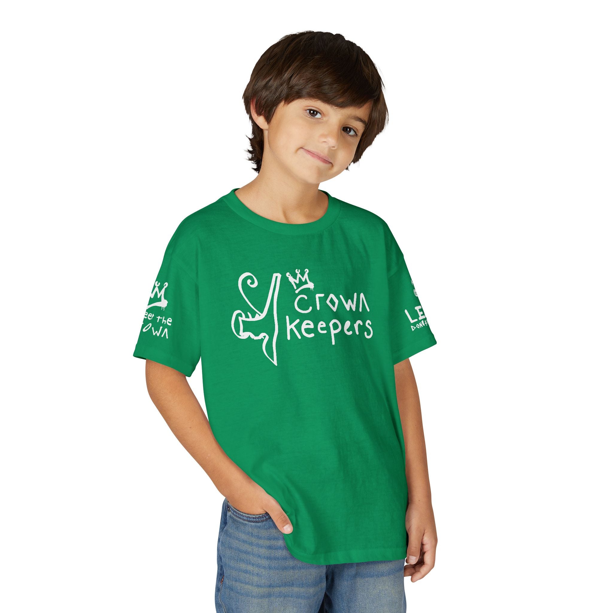 Youth 'Crown Keepers' Graphic T‑Shirt — "We Keep the Crown" Street Art Crown Design