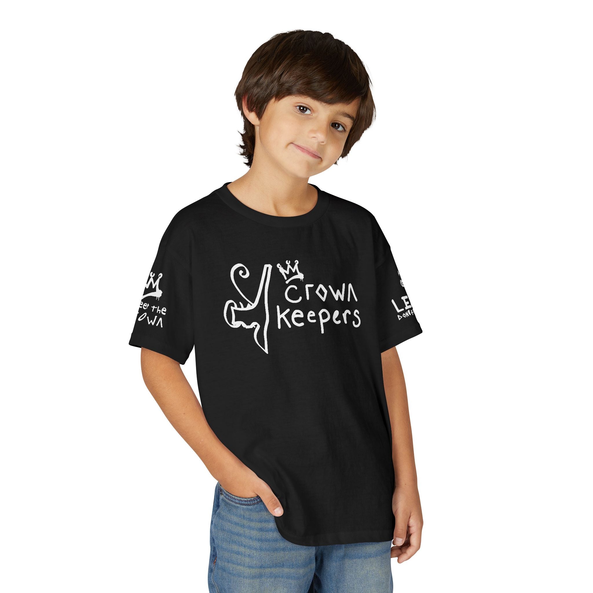 Youth 'Crown Keepers' Graphic T‑Shirt — "We Keep the Crown" Street Art Crown Design