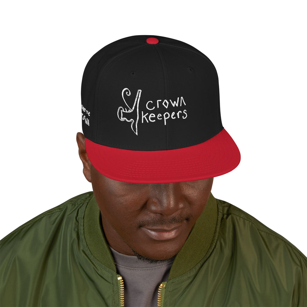 Snapback Hat — "Crown Keepers"' " We Keep the Crown" Embroidered Streetwear Cap