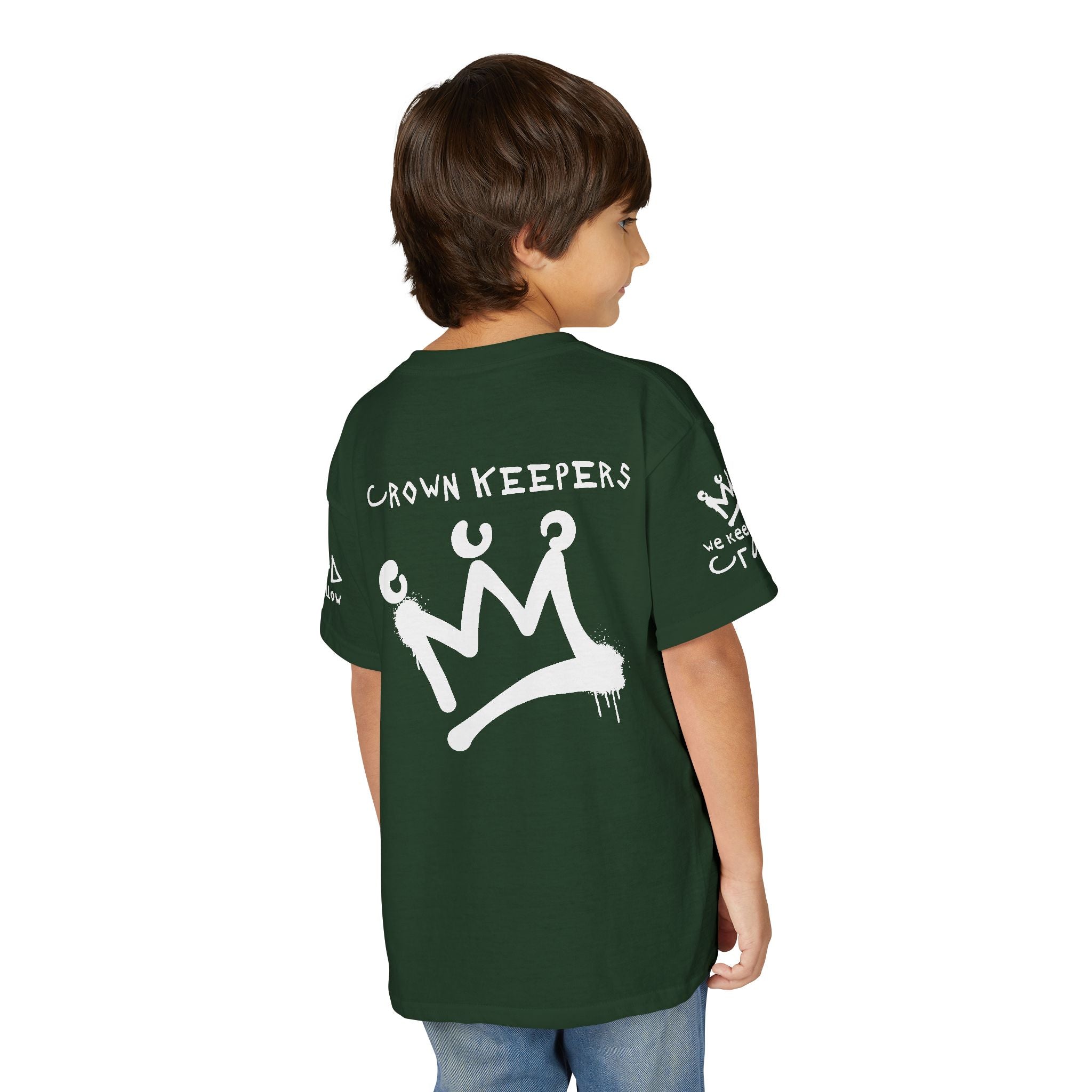 Youth 'Crown Keepers' Graphic T‑Shirt — "We Keep the Crown" Street Art Crown Design