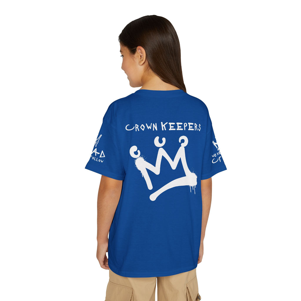 Youth 'Crown Keepers' Graphic T‑Shirt — "We Keep the Crown" Street Art Crown Design