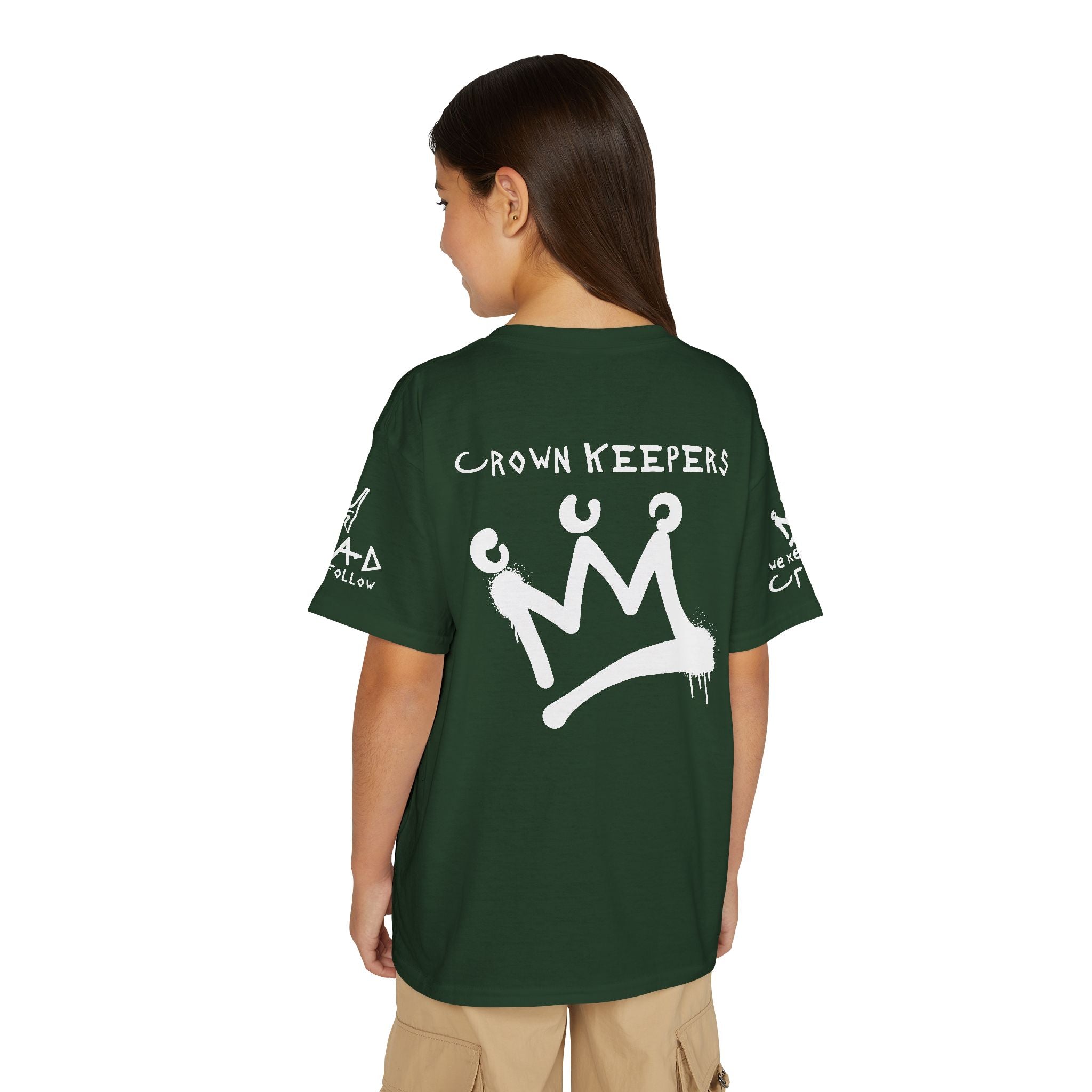 Youth 'Crown Keepers' Graphic T‑Shirt — "We Keep the Crown" Street Art Crown Design
