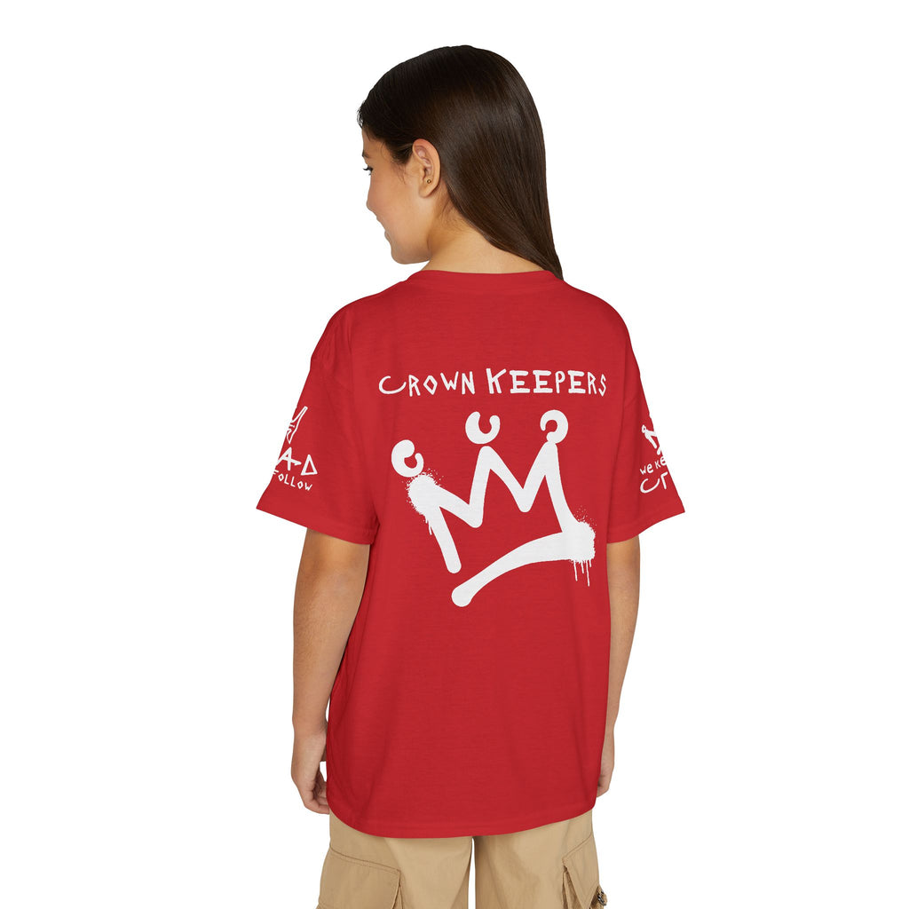 Youth 'Crown Keepers' Graphic T‑Shirt — "We Keep the Crown" Street Art Crown Design