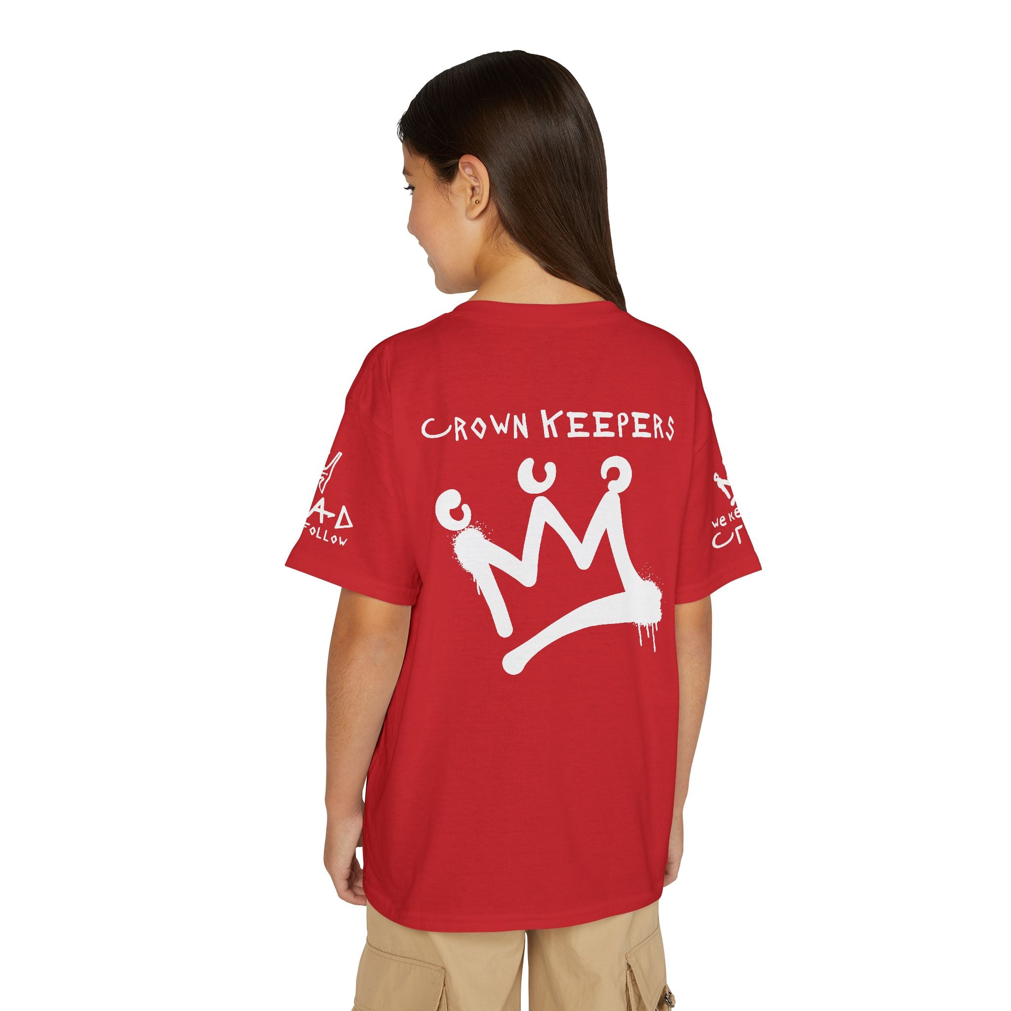 Youth 'Crown Keepers' Graphic T‑Shirt — "We Keep the Crown" Street Art Crown Design