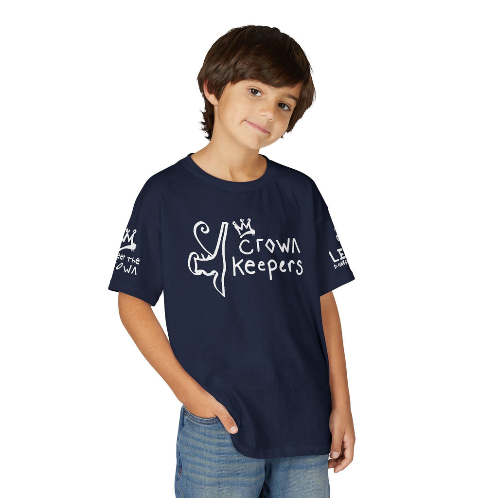 Youth 'Crown Keepers' Graphic T‑Shirt — "We Keep the Crown" Street Art Crown Design