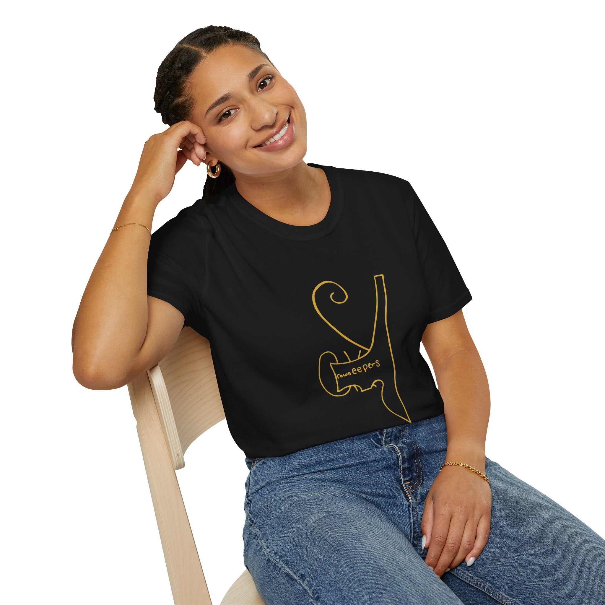 Crown Keepers Classic  Logo T-Shirt — Gold Design