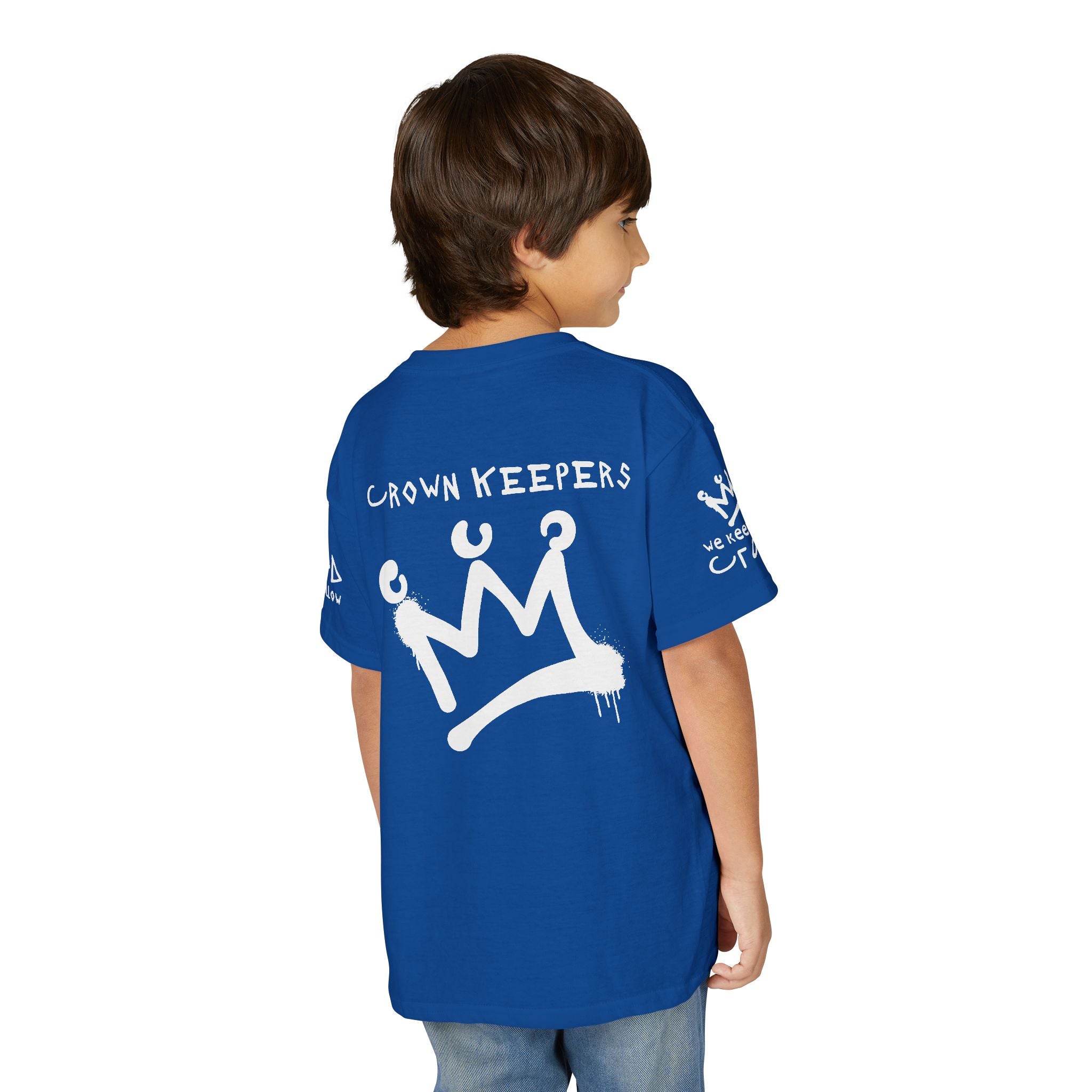 Youth 'Crown Keepers' Graphic T‑Shirt — "We Keep the Crown" Street Art Crown Design