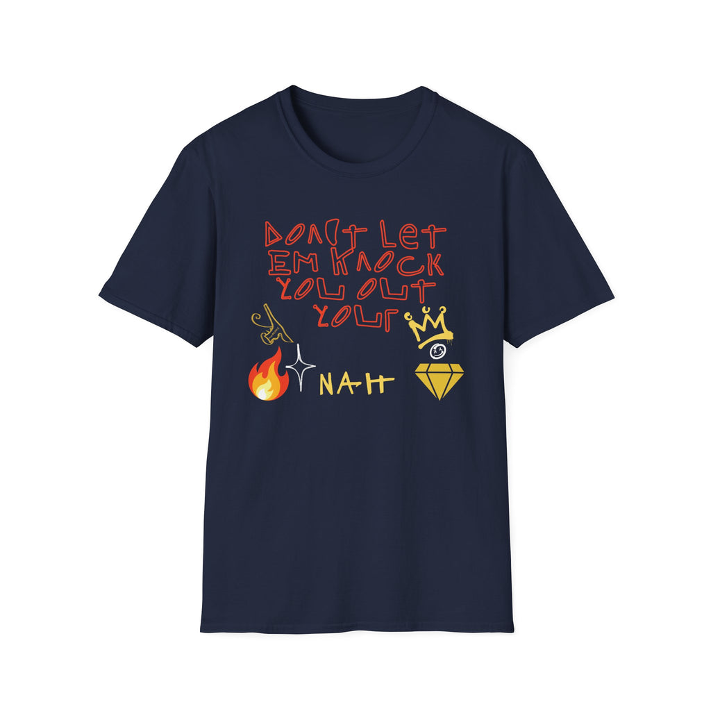 T-Shirt — 'Don't Let 'Em Knock You Out your Crown' Handwritten Graphic Tee "Crown Keepers"