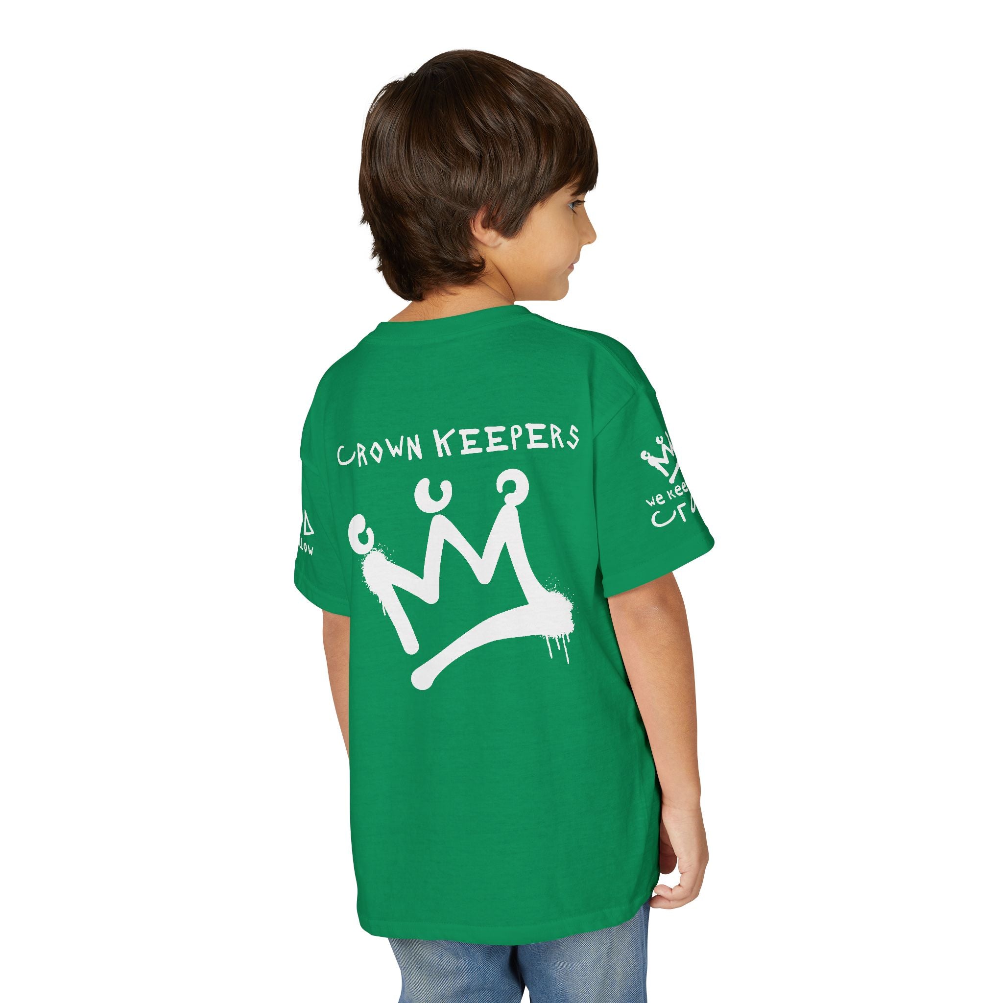 Youth 'Crown Keepers' Graphic T‑Shirt — "We Keep the Crown" Street Art Crown Design