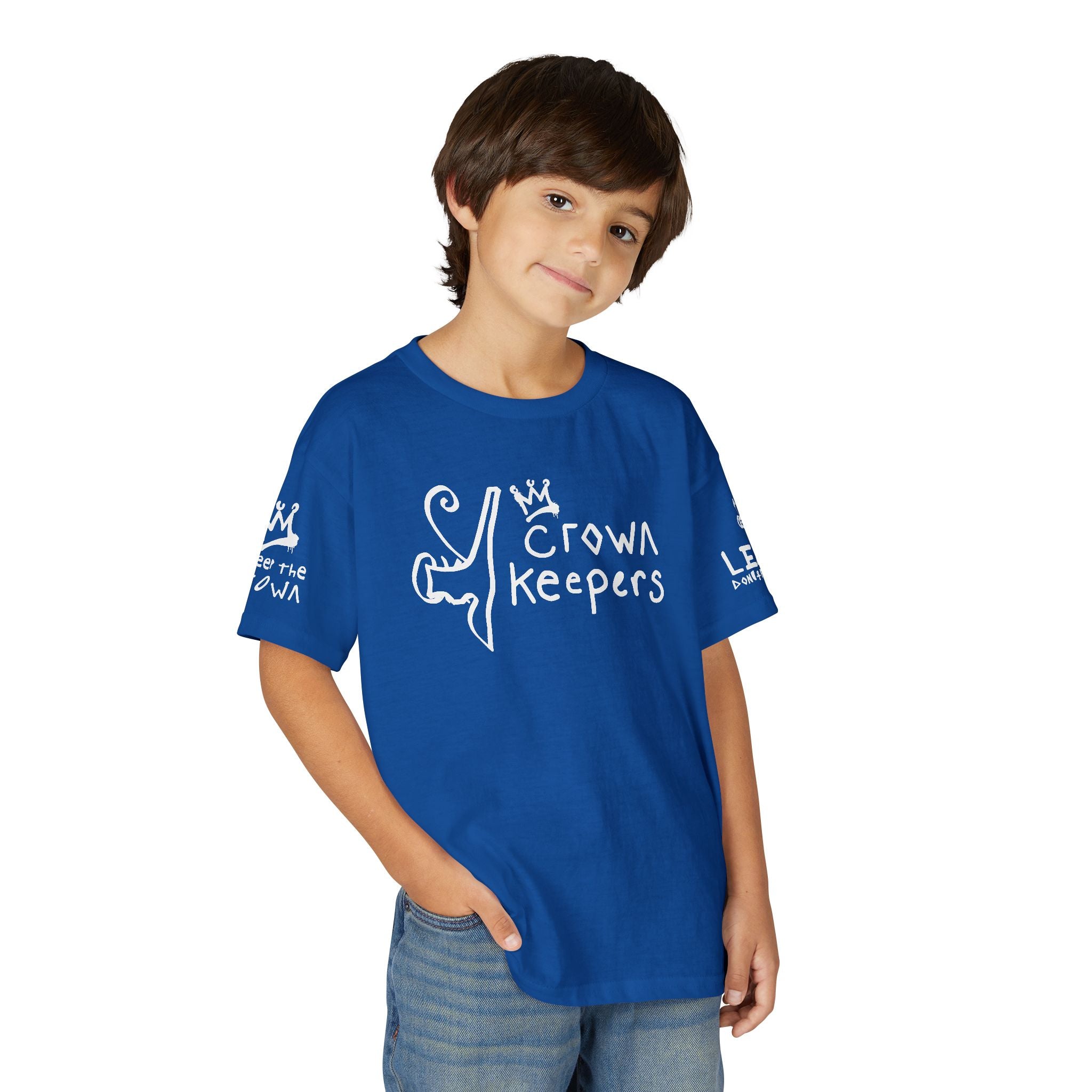 Youth 'Crown Keepers' Graphic T‑Shirt — "We Keep the Crown" Street Art Crown Design