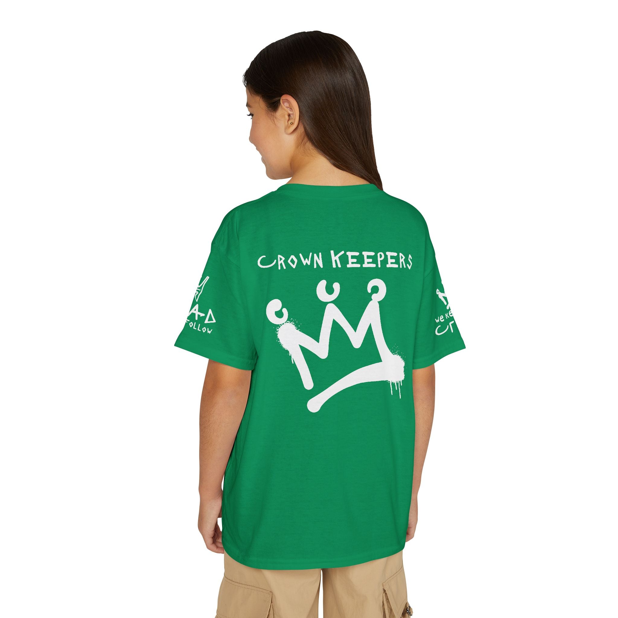 Youth 'Crown Keepers' Graphic T‑Shirt — "We Keep the Crown" Street Art Crown Design