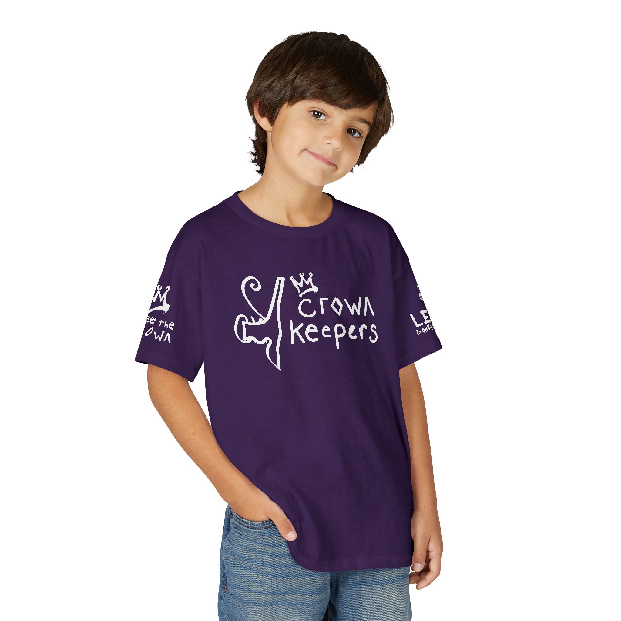 Youth 'Crown Keepers' Graphic T‑Shirt — "We Keep the Crown" Street Art Crown Design