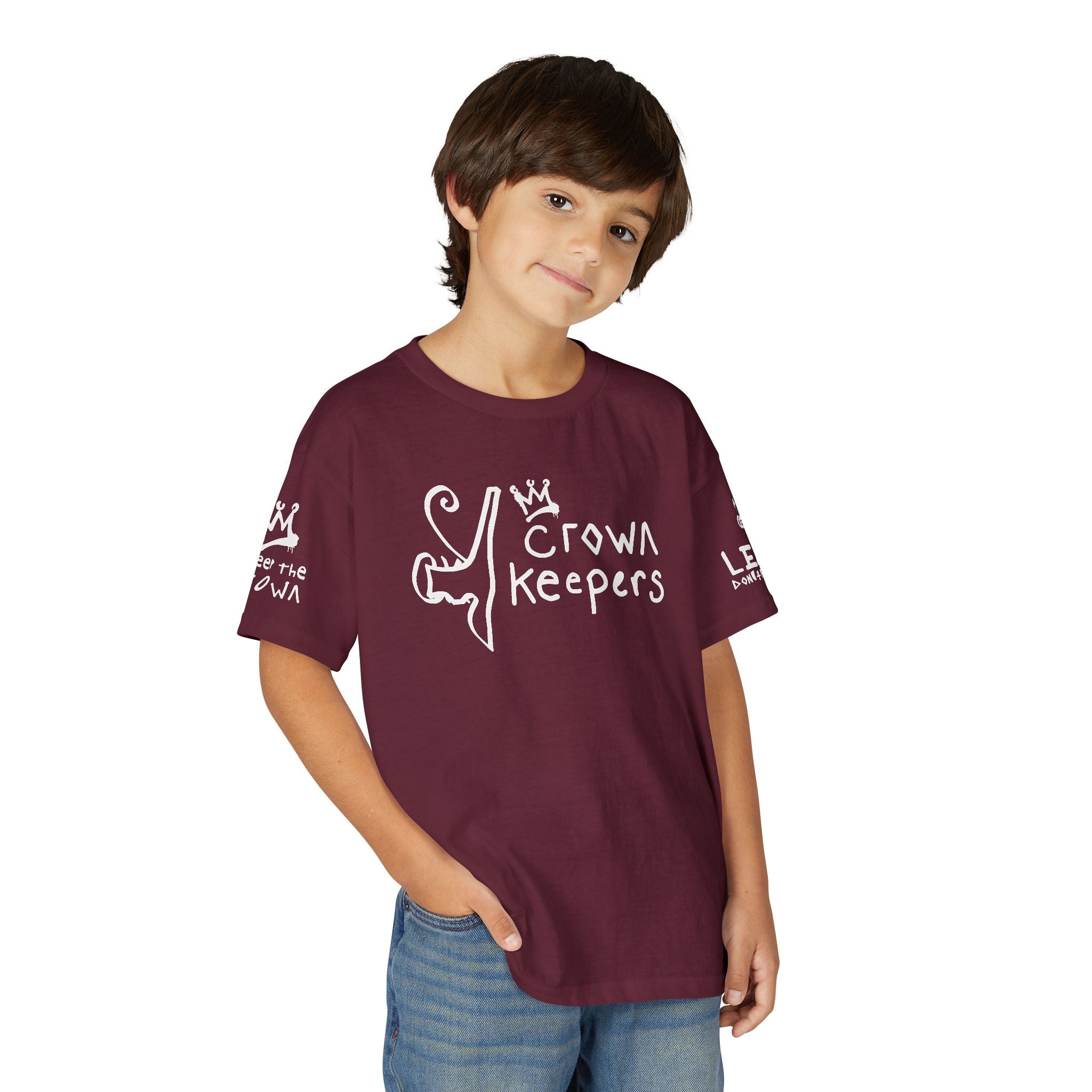 Youth 'Crown Keepers' Graphic T‑Shirt — "We Keep the Crown" Street Art Crown Design