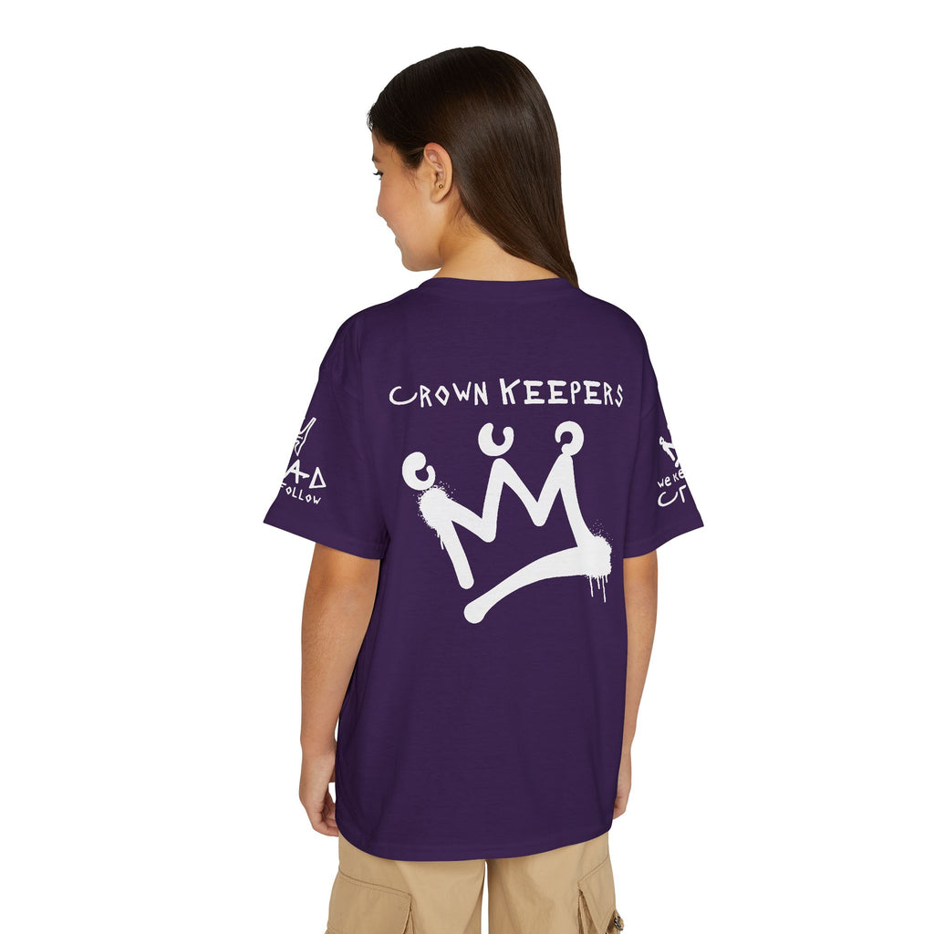 Youth 'Crown Keepers' Graphic T‑Shirt — "We Keep the Crown" Street Art Crown Design