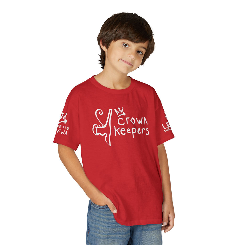 Youth 'Crown Keepers' Graphic T‑Shirt — "We Keep the Crown" Street Art Crown Design
