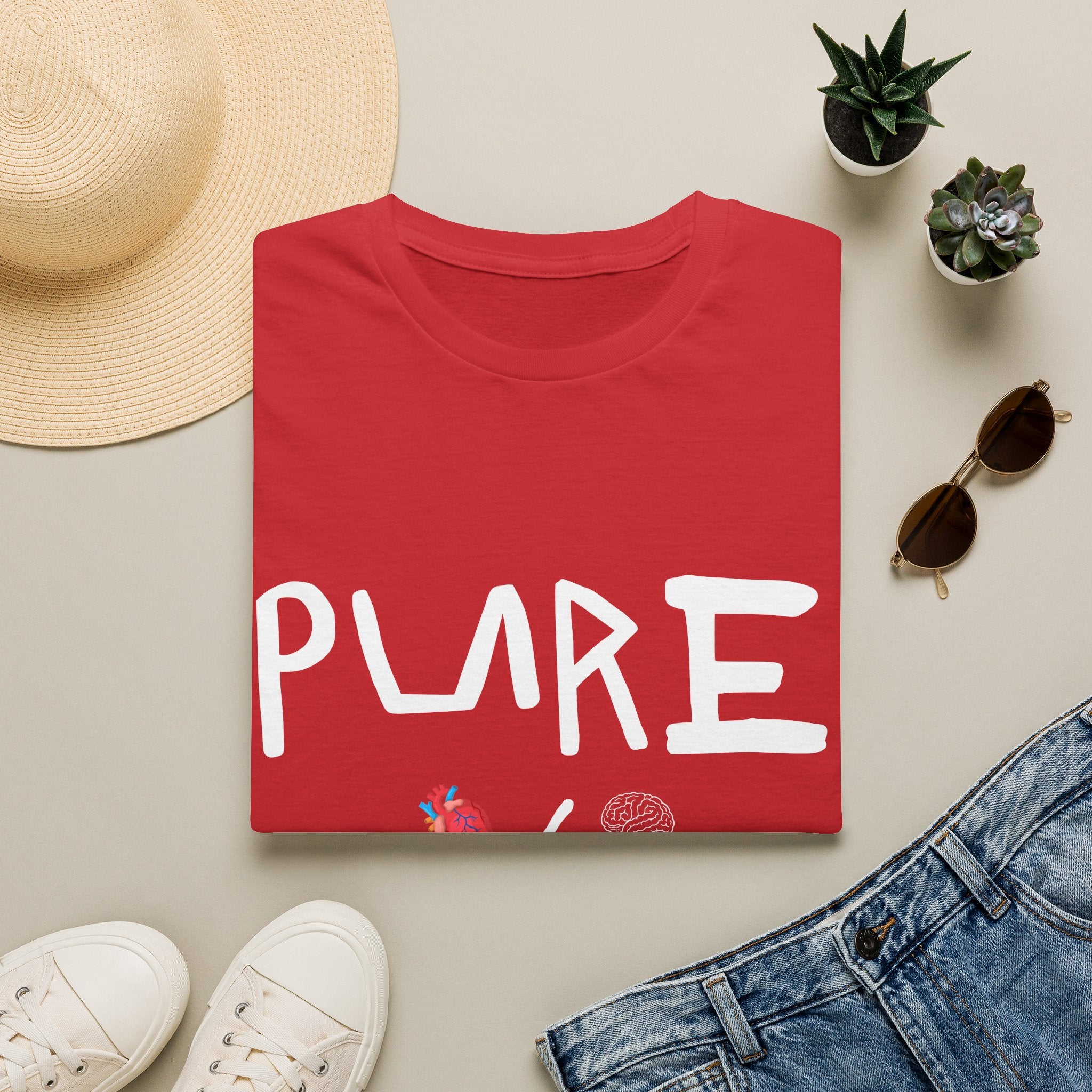 PURE T-Shirt — Heart + Brain Coherence Awareness Tee