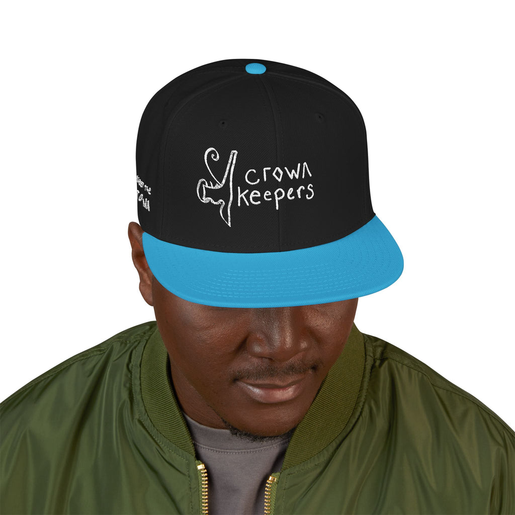 Snapback Hat — "Crown Keepers"' " We Keep the Crown" Embroidered Streetwear Cap