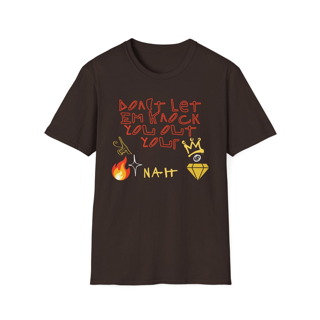 T-Shirt — 'Don't Let 'Em Knock You Out your Crown' Handwritten Graphic Tee "Crown Keepers"
