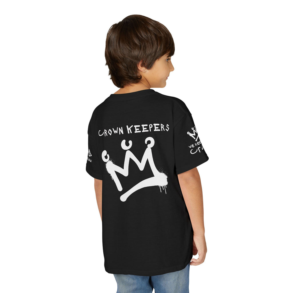 Youth 'Crown Keepers' Graphic T‑Shirt — "We Keep the Crown" Street Art Crown Design