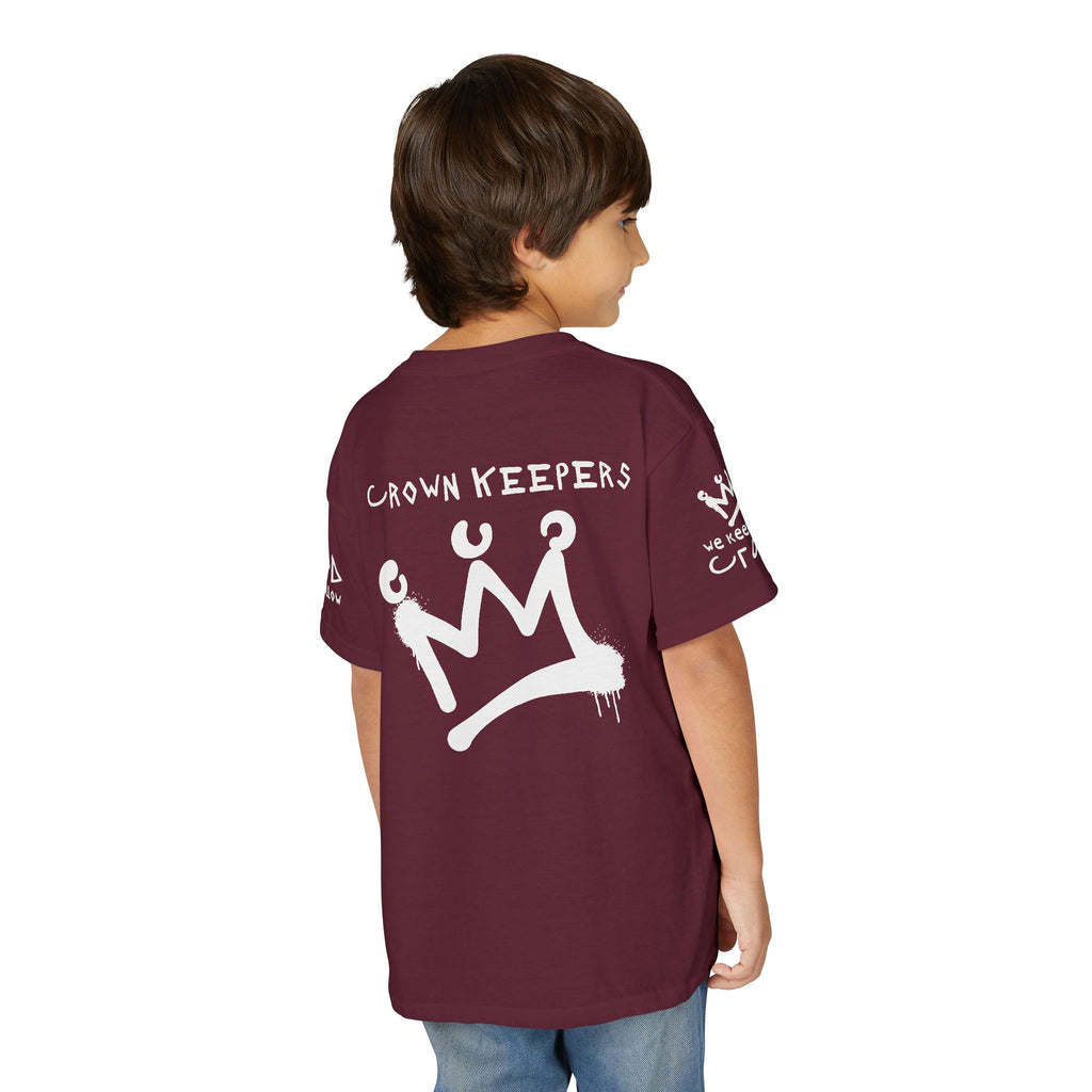 Youth 'Crown Keepers' Graphic T‑Shirt — "We Keep the Crown" Street Art Crown Design