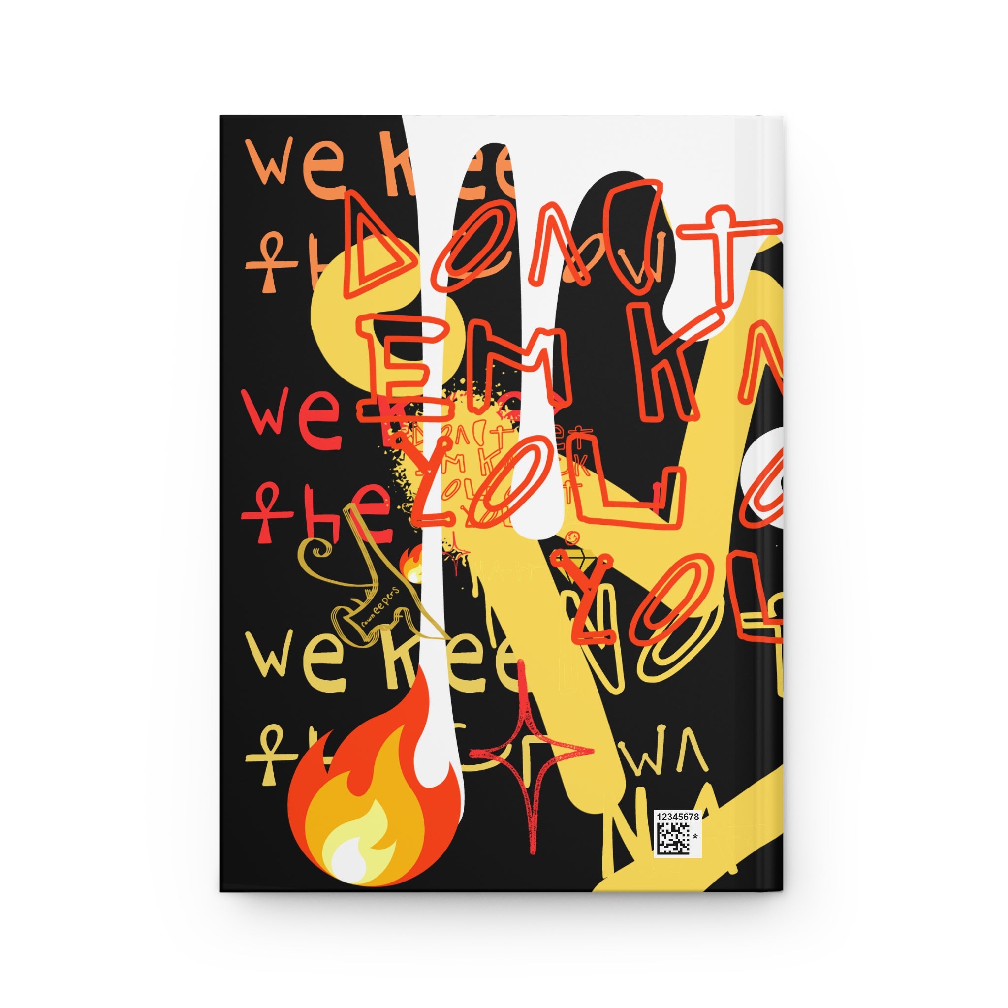 Graffiti Crown Keepers Hardcover Journal — Bold Urban Street Art Notebook