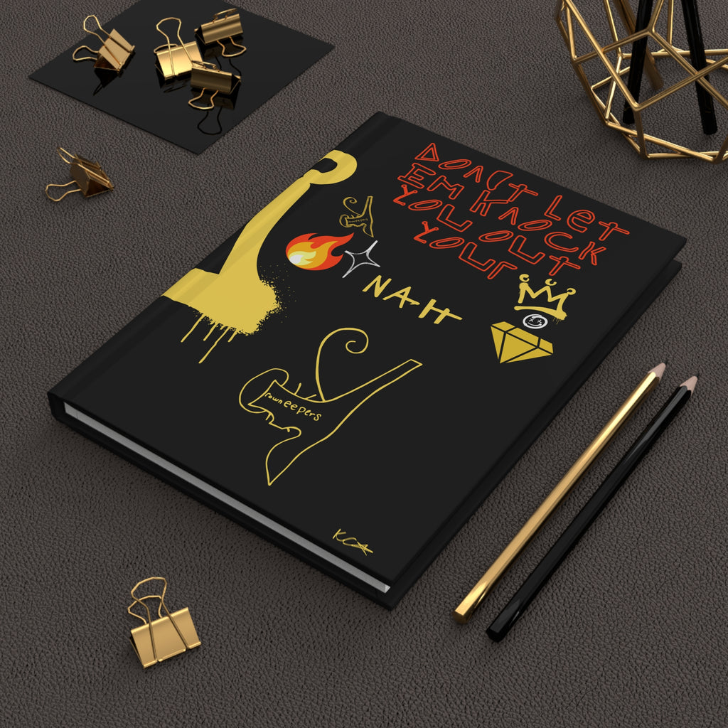 Graffiti Crown Hardcover Journal — "We Keep the Crown" Urban Notebook