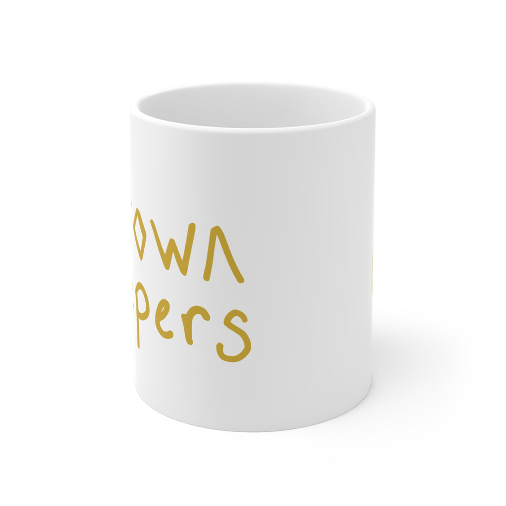 Mug — "Crown Keepers" Handwritten Gold Minimalist Coffee Mug