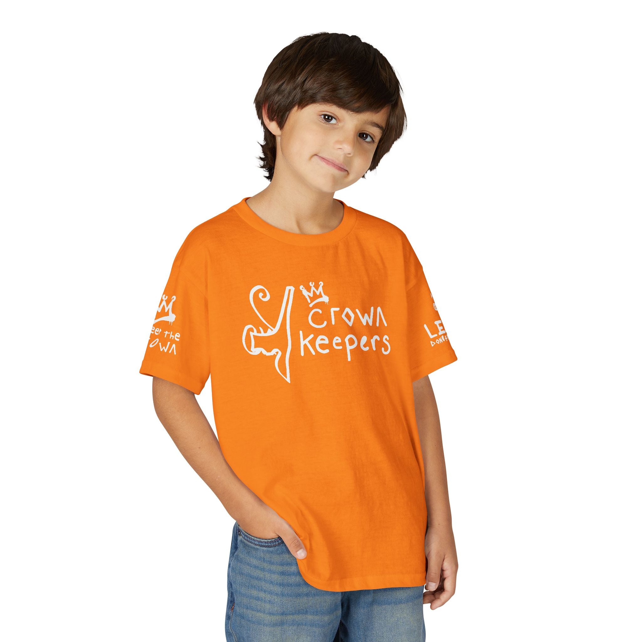 Youth 'Crown Keepers' Graphic T‑Shirt — "We Keep the Crown" Street Art Crown Design