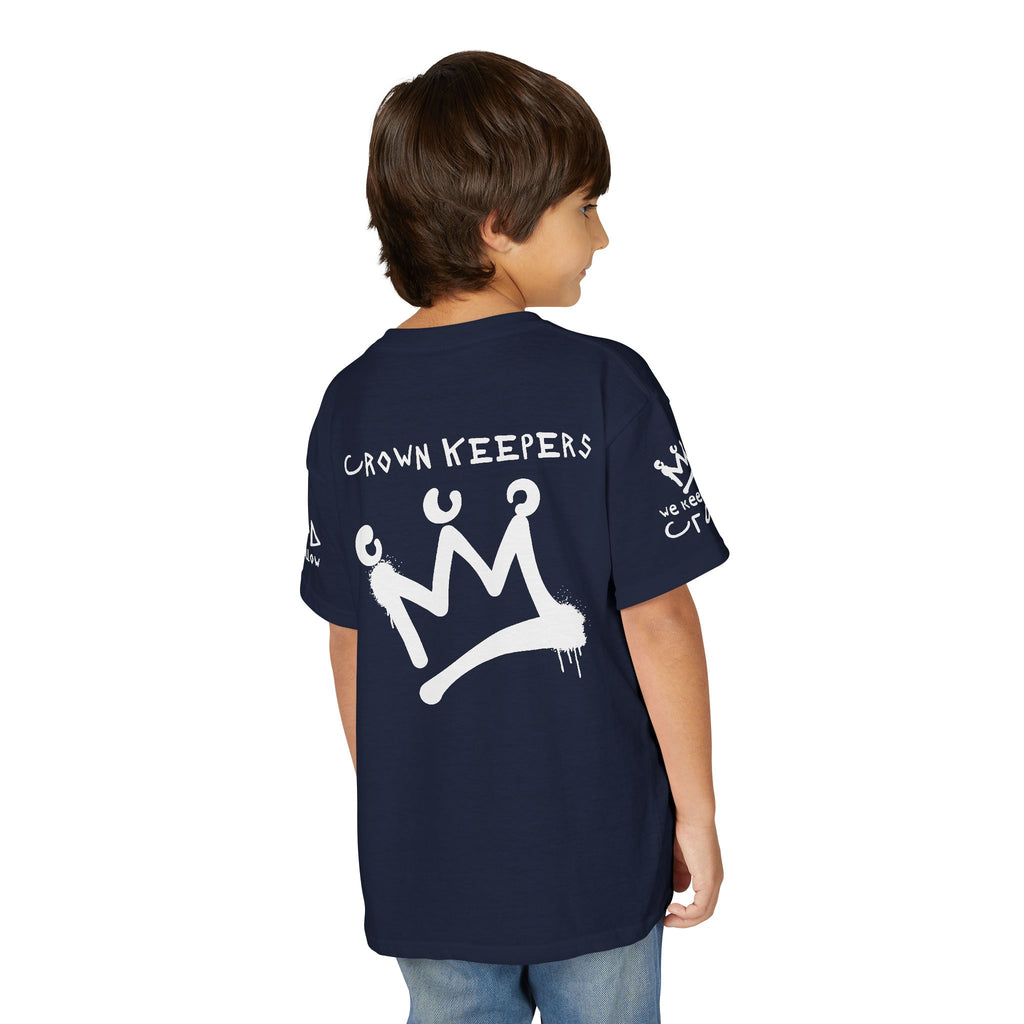 Youth 'Crown Keepers' Graphic T‑Shirt — "We Keep the Crown" Street Art Crown Design